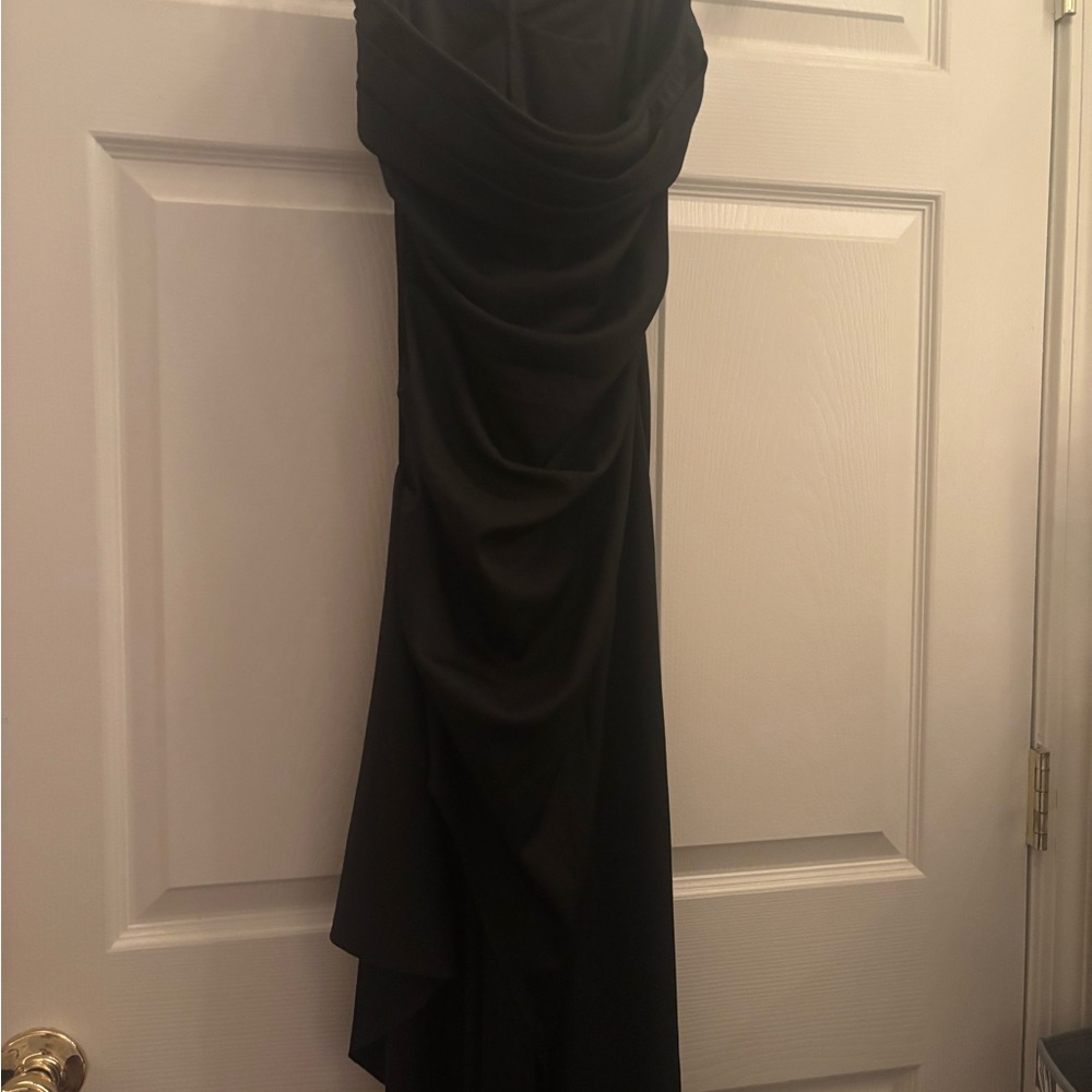 SHEIN Strapless Black Dress